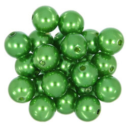 Perły Perełki Koraliki Akrylowe kula zielony 8mm