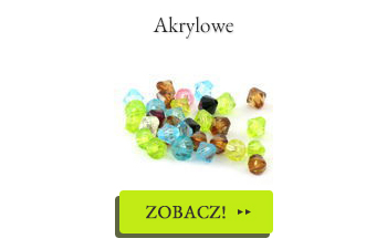 Promocja koraliki Akrylowe do 75%