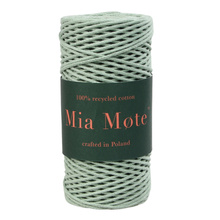 Mia Mote™ Petit Line Sznurek pleciony bawełniany 2mm Oliwin Peridot