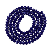 Koraliki Fasetowane Kryształki Szklane Rondelle Kobaltowy 3.8x3mm