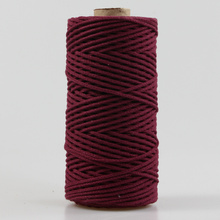 Mia Mote™ Petit Line OUTLET CUT  Sznurek pleciony bawełniany 2mm Ruby