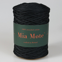 Mia Mote™ ByBag Line Sznurek Poliestrowy płaski bez rdzenia czarny 3mm