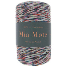 Mia Mote™ Classic Line Sznurek bawełniany skręcany do makramy 2mm stripe