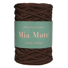 Mia Mote™ ByBag Line Sznurek Poliestrowy płaski bez rdzenia ciemny brązowy czekolada 5mm