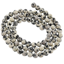 Jaspis dalmatyńczyk - kamień spokoju i równowagi - Kula Gładka Koraliki 4mm