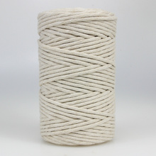 Mia Mote™ Classic Line Sznurek bawełniany skręcany do makramy 5mm light moonstone