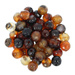 Agat Pasiasty Saddle Brown Kamień Jubilerski Fasetowany kula 6mm