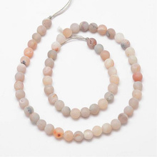 Agat Druzy Peachpuff Grade A Kamień Jubilerski kula 6mm