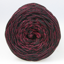 Mia Mote™ ByBag Line Sznurek Poliestrowy płaski bez rdzenia czarny z różaną nitką 5mm