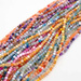 Agat Ognisty Crackle Colorful Kamień Jubilerski Fasetowany kula 4mm