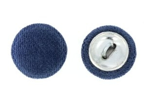 Guziki Tapicerskie Oblekane Obciągane Welur Flok AVILA A20 Granatowy 22mm R36 10szt