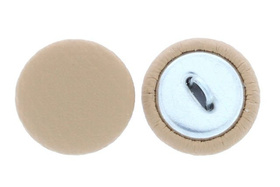 Guziki Tapicerskie Oblekane Obciągane Eko Skóra Ek3 beżowy 20mm R32 10szt
