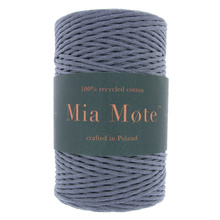 Mia Mote™ Classic Line Sznurek bawełniany skręcany do makramy 2mm smoky quartz