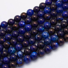 Agat Marine Blue Kamień Jubilerski gładki kula 6mm