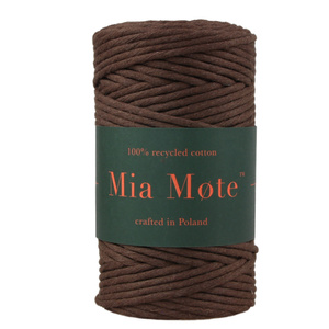 Mia Mote™ Classic Line Sznurek bawełniany skręcany do makramy 3mm  Andalusite