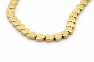 Kamień Jubilerski Hematyt Non-Magnetic Old Gold Serduszko 6x6mm