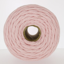 Mia Mote™ Classic Line Sznurek bawełniany skręcany do makramy 5mm Rose Quartz