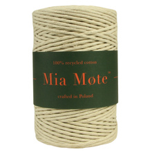 Mia Mote™ Classic Line Sznurek bawełniany skręcany do makramy 3mm light moonstone