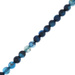 Agat Pasiasty Prussian Blue Kamień Jubilerski Fasetowany kula 6mm