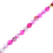 Agat Smoczy Deep Pink Kamień Jubilerski Fasetowany kula 6mm
