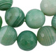 Agat Pasiasty Green Kamień Jubilerski Fasetowany kula 6mm