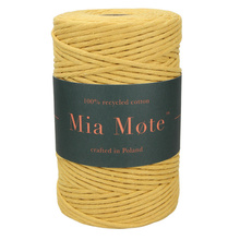 Mia Mote™ Classic Line Sznurek bawełniany skręcany do makramy 3mm orpiment on dolomite