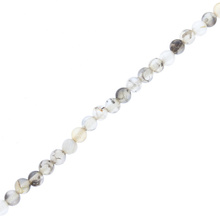 Agat Smoczy Pearly Kamień Jubilerski gładki kula 4mm