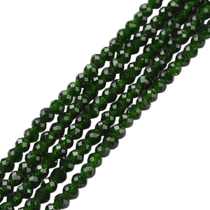 Piasek pustyni zielony - kamień harmonii, kreatywności i blasku - kula fasetowana 2mm