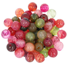 Agat Smoczy Colorful Kamień Jubilerski gładki kula 6mm