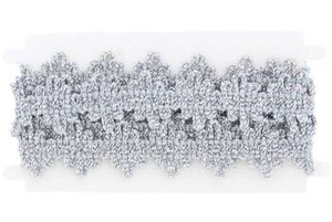 Taśma Tasiemka Pasmanteryjna Ozdobna Metalizowana Wstążka Kolor Srebrny 20mm