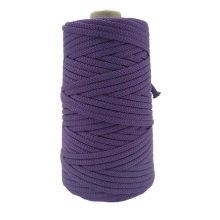 Mia Mote™ ByBag Line Sznurek Poliestrowy matowy płaski bez rdzenia fioletowy ciemy 5mm