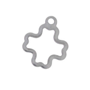 Zawieszka Stal Chirurgiczna Koniczynka 12x10x0.6mm 10szt