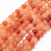 Karneol Frosted Amber Kamień Jubilerski gładki kula 6mm