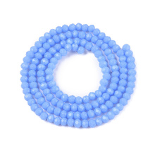 Koraliki Fasetowane Kryształki Szklane Rondelle Cornflower 2.7x1.5mm