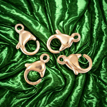 Zapięcie Karabińczyk Stal Chirurgiczna kolor złoty 18K 9x6mm