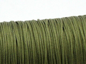 Sznurek Jubilerski Powlekany Stapialny Topliwy do bransoletek oliwkowy 1.2mm