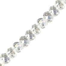 Koraliki Kryształki Szlifowane Fasetowane Rondelle Crystal Ab 3x4mm 19cm ~64szt