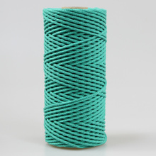 Mia Mote™ Petit Line  OUTLET CUT Sznurek pleciony bawełniany 2mm Malachite Green