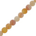 Agat Ognisty Frosted Light Salmon Kamień Jubilerski gładki kula 6mm