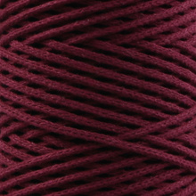 Mia Mote™ Petit Line OUTLET CUT  Sznurek pleciony bawełniany 2mm Ruby