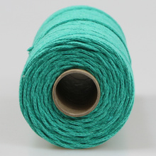 Mia Mote™ Petit Line Sznurek pleciony bawełniany 2mm Malachite Green