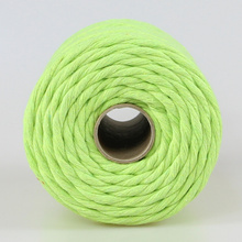 Mia Mote™ Classic Line Sznurek bawełniany skręcany do makramy 5mm lime quartz