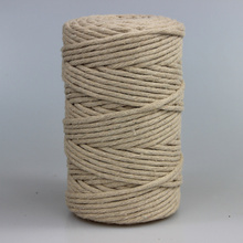 Mia Mote™ Classic Line Sznurek bawełniany skręcany do makramy 5mm light moonstone