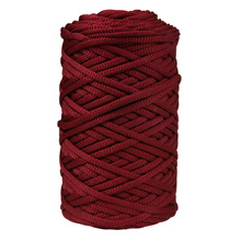 Mia Mote™ ByBag Line Sznurek Poliestrowy płaski bez rdzenia ciemny bordowy wino 5mm