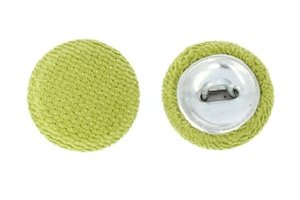 Guziki Tapicerskie Oblekane Obciągane Welur Flok AVILA A17 Żółty 22mm R36 10szt