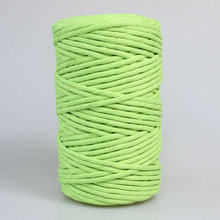 Mia Mote™ Classic Line Sznurek bawełniany skręcany do makramy 3mm lime quartz