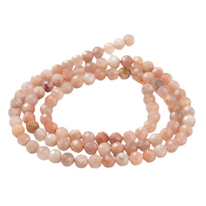 Kamień księżycowy moonstone - kamień intuicji, kobiecości i harmonii - kula fasetowana 3 mm