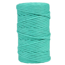 Mia Mote™ Classic Line Sznurek bawełniany skręcany do makramy 2mm Malachite Green