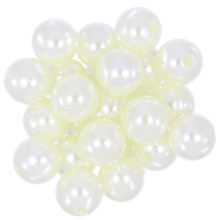 Koraliki perełki perły akrylowe perłowy kremowy 12mm