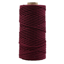 Mia Mote™ Petit Line OUTLET CUT  Sznurek pleciony bawełniany 2mm Ruby